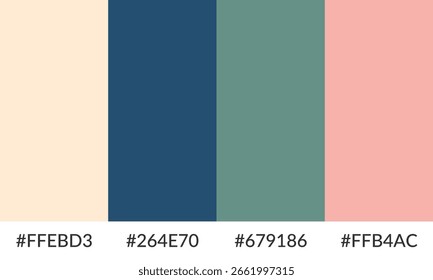 Abstract color palette banner versatile collection of shade and swatch