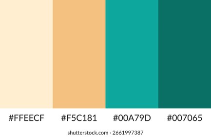 Abstract color palette banner versatile collection of shade and swatch