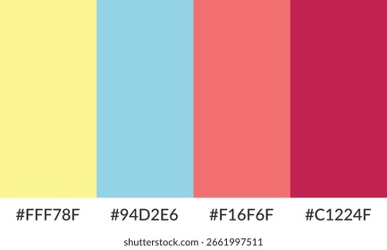 Abstract color palette banner versatile collection of shade and swatch