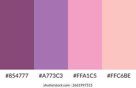 Banner de paleta de cores abstrata coleção versátil de sombra e amostra