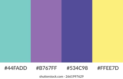 Abstract color palette banner versatile collection of shade and swatch