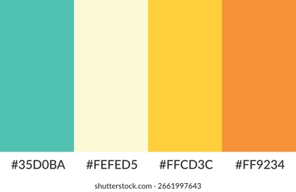 Banner de paleta de cores abstrata coleção versátil de sombra e amostra