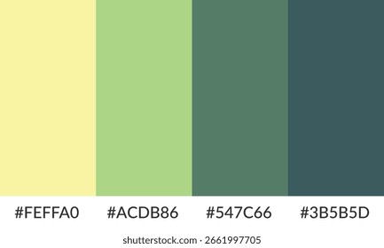 Banner de paleta de cores abstrata coleção versátil de sombra e amostra