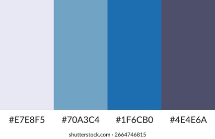 Banner de paleta de cores abstrata coleção versátil de sombra e amostra