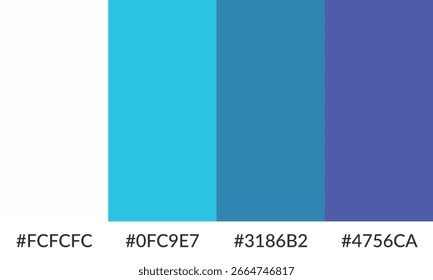 Abstract color palette banner versatile collection of shade and swatch