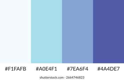 Abstract color palette banner versatile collection of shade and swatch