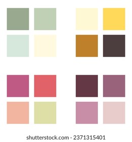 Abstract color palette. Color chart.