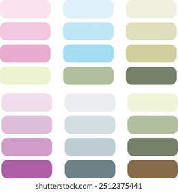 abstract color palette and design
