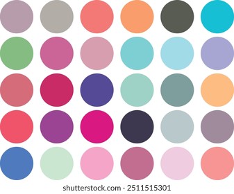 Abstract color And  palette guide