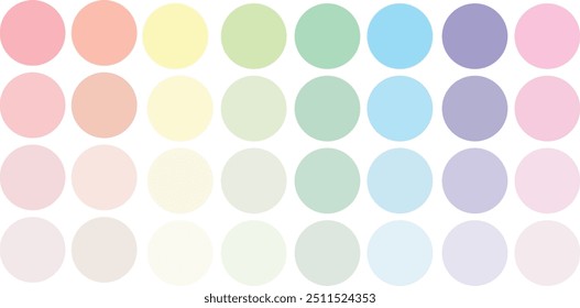 Abstract color And  palette guide