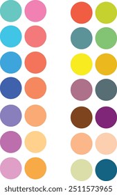 Abstrakte Farbpalette und Leitfaden