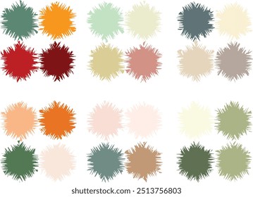 Diseño Abstractas de la guía de la paleta de colores