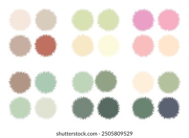 Abstract color palette. Color swatches.