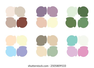 Abstract color palette. Color swatches.