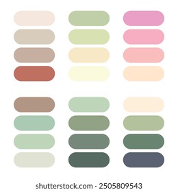 Abstract color palette. Color swatches.