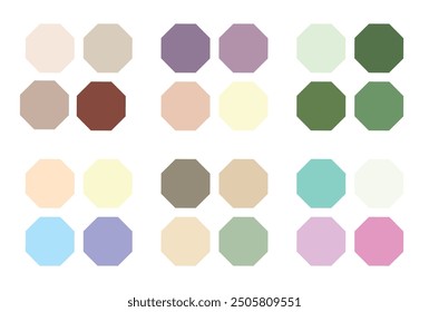 Abstract color palette. Color swatches.