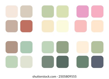 Abstract color palette. Color swatches.