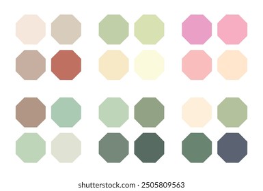 Abstract color palette. Color swatches.