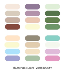 Abstract color palette. Color swatches.