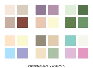 Abstract color palette. Color swatches.