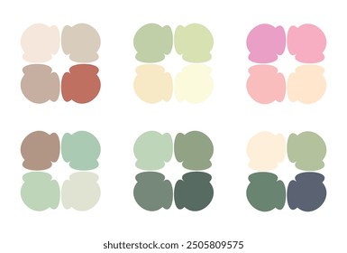 Abstract color palette. Color swatches.