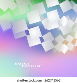 Abstract color paper background, vector art Illustration