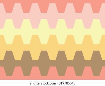 Abstract color pastel geometric with pink cream orange and brown seamless pattern background wallpaper. Vector illustration