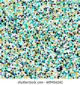 Abstract color pattern backdrop with mosaic. Black, blue and yellow colors.