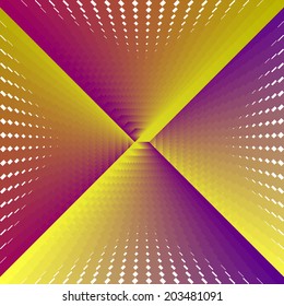Abstract color pattern curly