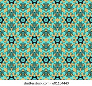 Abstract color pattern in the form of a multicolored mosaic with elements of lace and floral ornament. vector illustration. For textiles, design, wallpapers, greeting cards, products for home