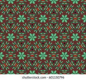 Abstract color pattern in the form of a multicolored mosaic with elements of lace and floral ornament. vector illustration. For textiles, design, wallpapers, greeting cards, products for home