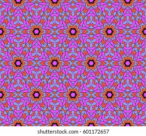Abstract color pattern in the form of a multicolored mosaic with elements of lace and floral ornament. vector illustration. For textiles, design, wallpapers, greeting cards, products for home