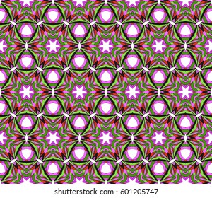Abstract color pattern in the form of a multicolored mosaic with elements of lace and floral ornament. vector illustration. For textiles, design, wallpapers, greeting cards, products for home