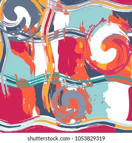 abstract color pattern in graffiti style. Quality vector illustration for your design
