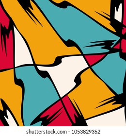 abstract color pattern in graffiti style. Quality vector illustration for your design