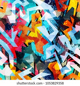abstract color pattern in graffiti style. Quality vector illustration for your design