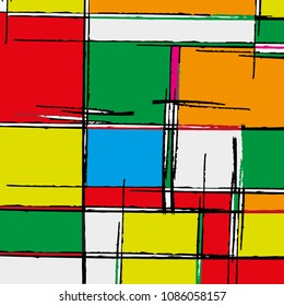 abstract color pattern in graffiti style. Quality vector illustration for your design