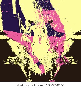 abstract color pattern in graffiti style. Quality vector illustration for your design