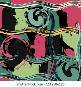 abstract color pattern in graffiti style Quality vector illustration for your design