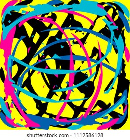 abstract color pattern in graffiti style Quality vector illustration for your design