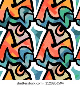 abstract color pattern in graffiti style Quality vector illustration for your design