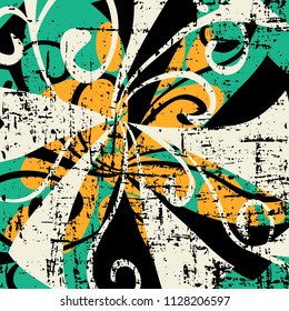 abstract color pattern in graffiti style Quality vector illustration for your design