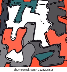 abstract color pattern in graffiti style Quality vector illustration for your design