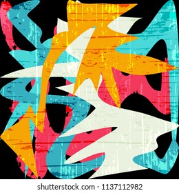 abstract color pattern in graffiti style Quality vector illustration for your design