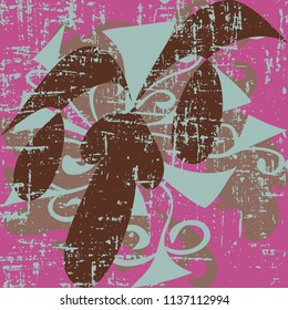 abstract color pattern in graffiti style Quality vector illustration for your design