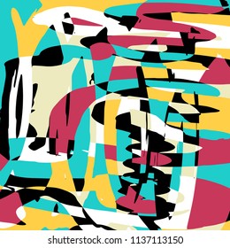 abstract color pattern in graffiti style Quality vector illustration for your design