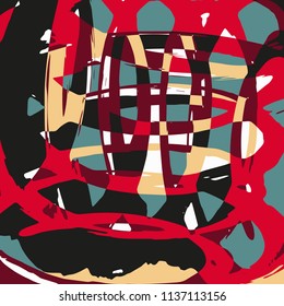 abstract color pattern in graffiti style Quality vector illustration for your design