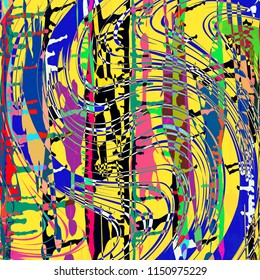 abstract color pattern in graffiti style Quality vector illustration for your design