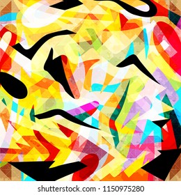 abstract color pattern in graffiti style Quality vector illustration for your design