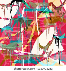 abstract color pattern in graffiti style Quality vector illustration for your design